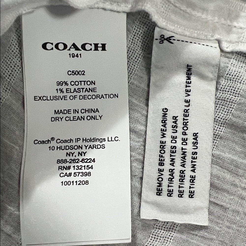 Coach White Lace Crochet Top - Picture 8 of 8